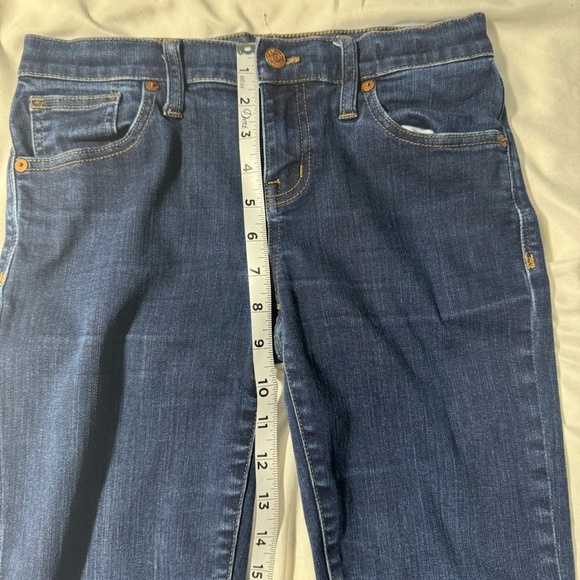 Madewell Skinny Jeans 8” rise Dark Blue Denim Size 26 - Picture 10 of 15